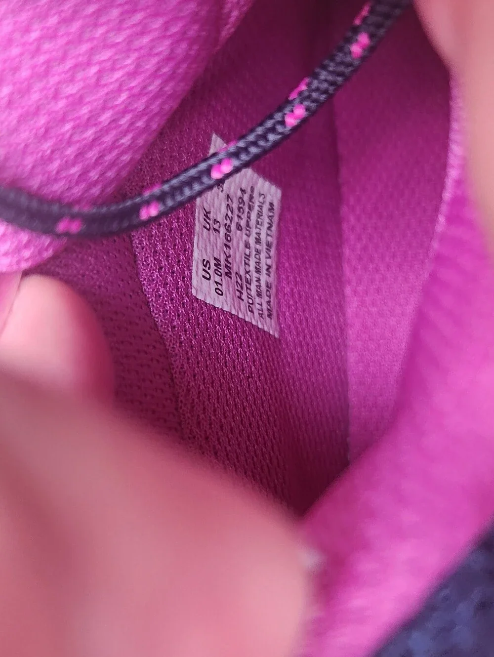 Kids Navy and Pink Trail Sneakers